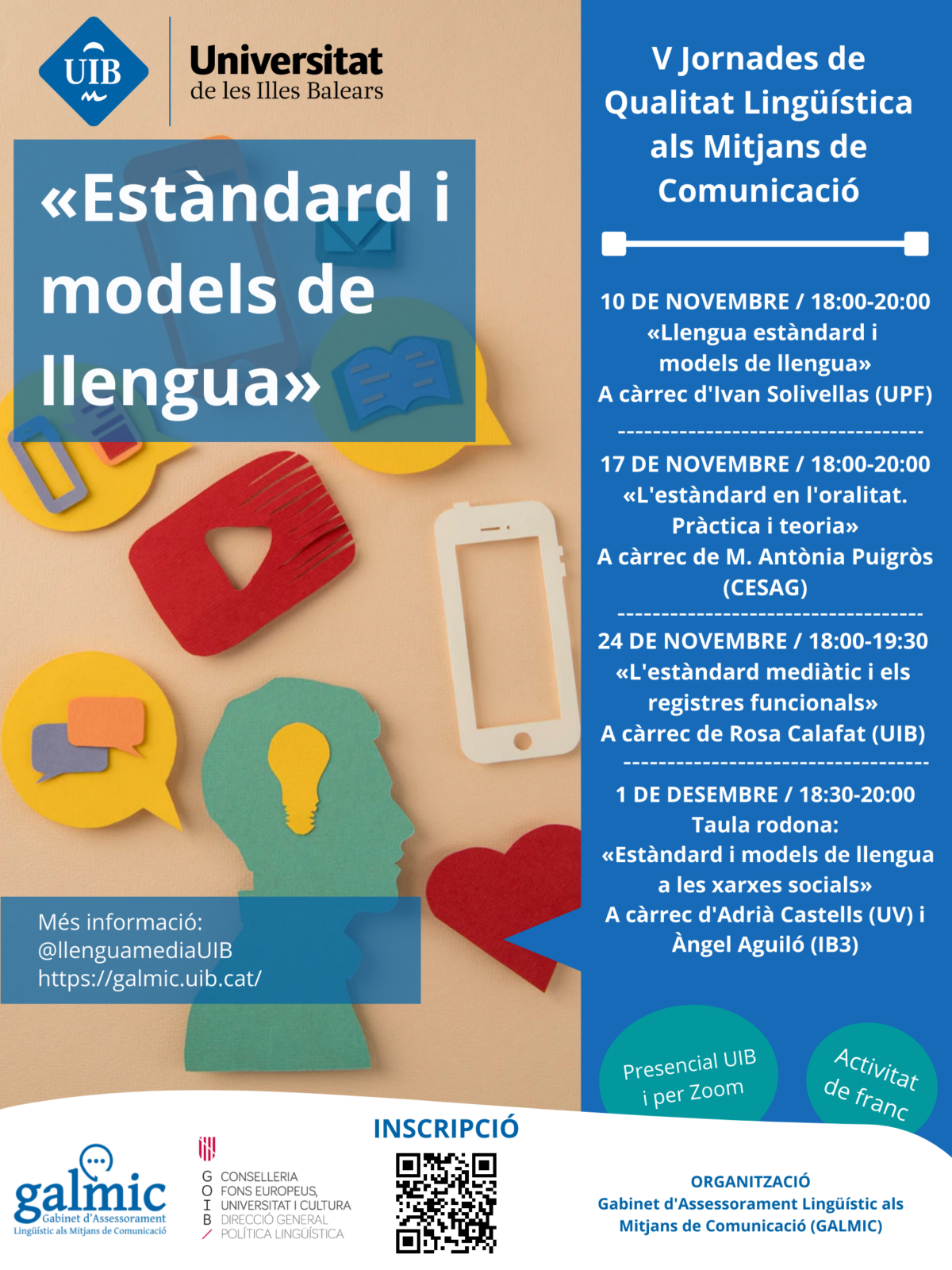 V Jornades de Qualitat Lingüística als Mitjans de Comunicació: L’estàndard i els models de llengua
