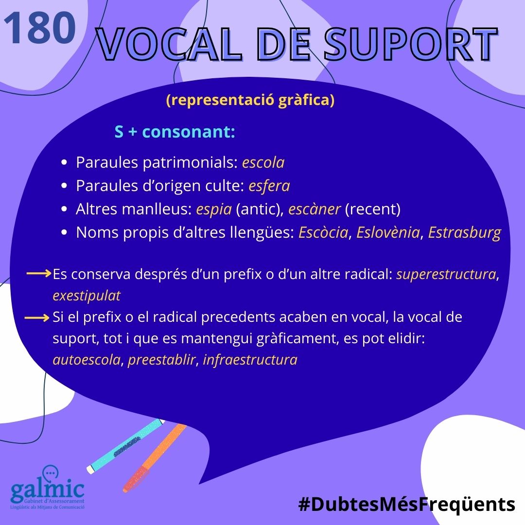 Vocals de suport i obertures sil·làbiques complexes
